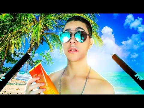 ASMR NA PRAIA – COISINHAS DE PRAIA, CUIDADOS DE VERÃO (ROLEPLAY PORTUGUÊS)