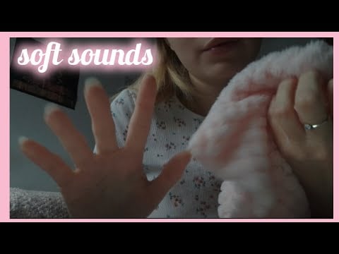 lofi asmr | soft sounds for when you got a headache 🧸 [fluffy cloth brushing, hand sounds, whispers]