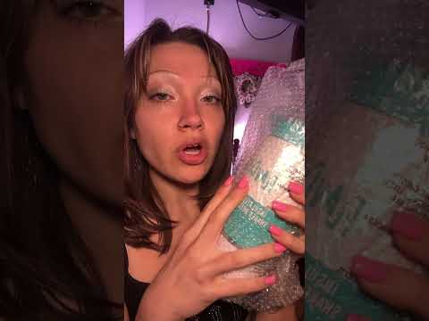 ASMR unboxing FlavCity protein powder