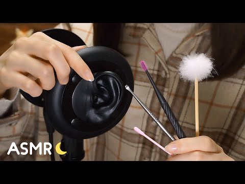 [ASMR] 6種類の耳かきの音 / Ear Cleaning [声なし-No Talking]