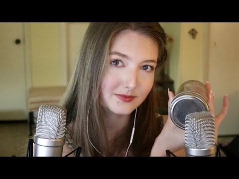 ASMR Mason Jar Sounds - Glass Tapping & Water (No Talking)