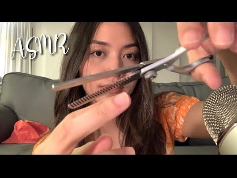 ASMR - Roleplay trimming & styling your hair (Malaysia)