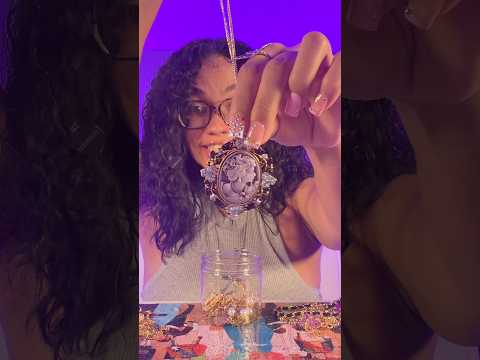 ASMR gold themed mystery jewelry jar #asmr #shorts