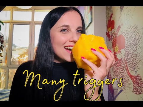 💛ASMR & MANY RANDOM TRIGGERS💛 #asmr #relaxing #satisfying #asmrsounds #lofi #sleep #asmrvideo #girl