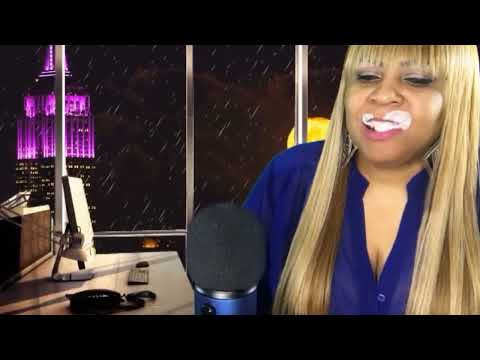 ASMR Raining in The City Chewing Gum Blowing Bubbles #bubblegumdiamonds