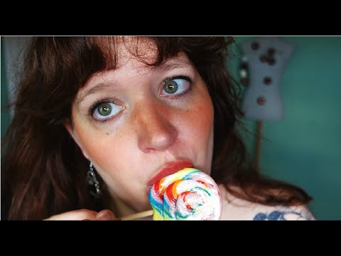 ASMR lollipop eating, licking and biting ( no talking )