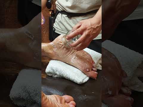 asmr foot cupping massage #shorts