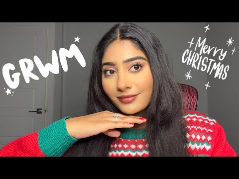 ASMR Get Ready With Me for Christmas 🎄 | Relaxing Makeup & Festive Triggers