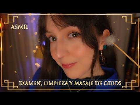 ⭐ASMR LIMPIEZA, EXAMEN y MASAJE de Oídos 👂[Sub] Hora de Dormir con la Doctora Noa