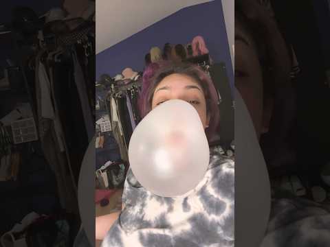 BIG BUBBLE ASMR | chewing blowing big bubble sounds