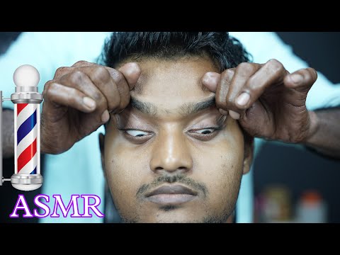 Old School Barber Doing Relaxing Head Massage With Amazing ASMR Sound | Tapping & Scratching ASMR