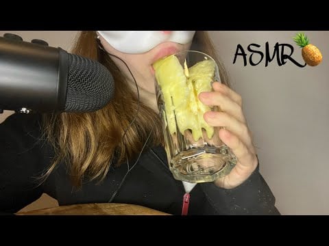 ASMR | eating pineapple 🍍 | mouth sounds