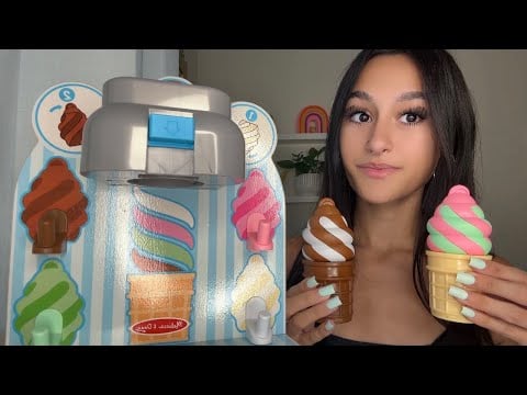 ASMR| You go to the BEST swirl ICE CREAM shop 😳