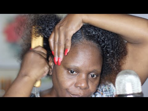 DATING + GROWING UP IN THE 80'S | BRAIDING BRUSHING TEXTURE HAIR (ASMR)