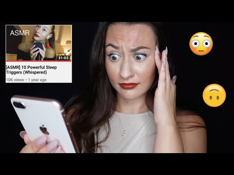 [ASMR] Reacting To My First ASMR Video! *cringe*