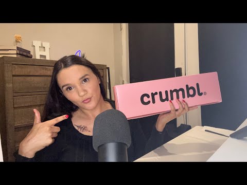 ASMR Trying Crumbl Cookie For The First Time🍪