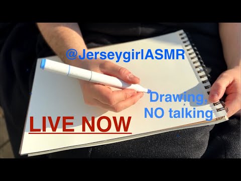 🚨LIVE NOW🚨 ASMR Drawing no talking  | Pencil Sounds & Relaxing Vibes