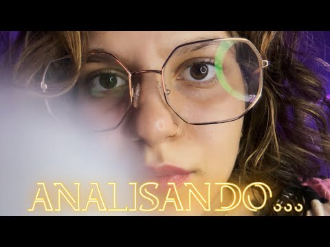 ASMR ~ Analisando todo o seu rosto com objetos aleatórios ✨Com toques na tela REAIS✨