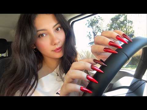 ASMR in my car (tapping and scratching)