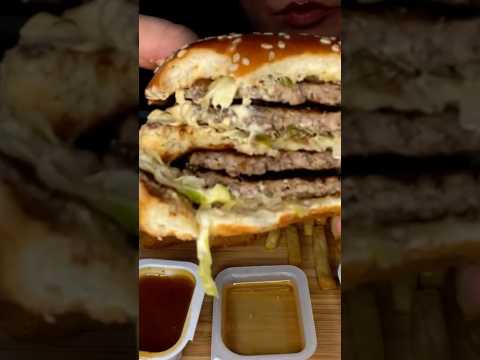 Double Big Mac #asmr #food #mcdonalds