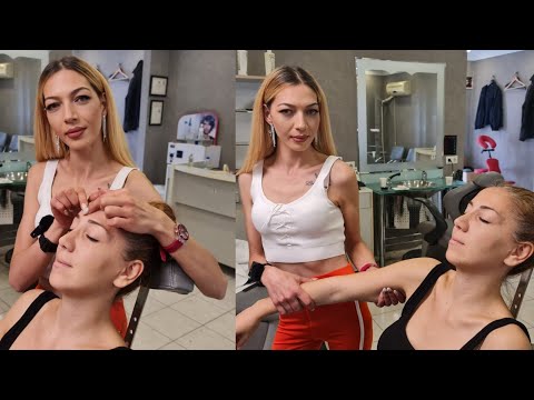 💈NEW RUSSIAN LADY BARBER YANA's HYPNOTIZING ASMR MASSAGE | SLEEP TIGHT