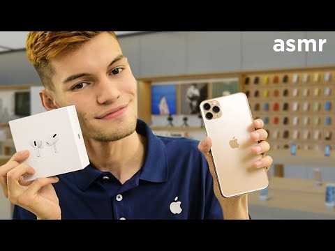 Te vendo el nuevo iPhone 11 PRO MAX y los AirPods Pro | Unboxing, Tapping - ASMR Español