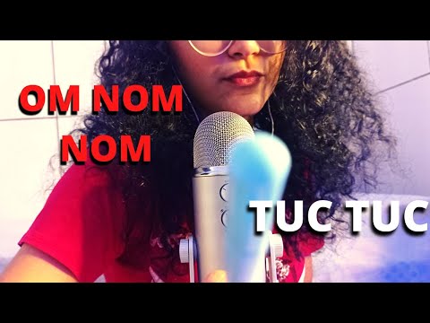 ASMR OM NOM NOM/TUC TUC/ HAND MOVEMENTS E PINCEL NA TELA