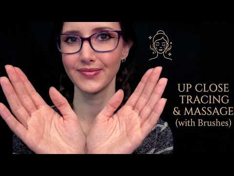 ASMR Close-Up Personal Attention Skin Mapping and Massage