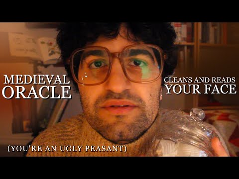 [ASMR] Medieval Oracle Cleans and Reads Your Face 🔮 (You're an Ugly Peasant) (British accent)