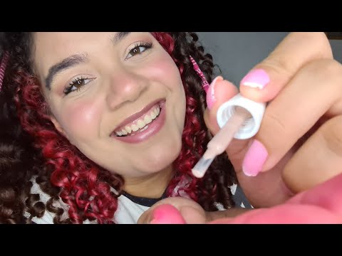 ASMR: MANICURE PINTANDO AS SUAS UNHAS 💖💖