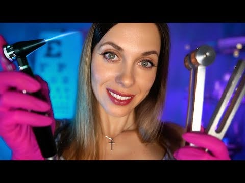 ASMR Relaxing Hearing Test & Ear Cleaning For Sleep, OTOSCOPE exam, Personal Attention