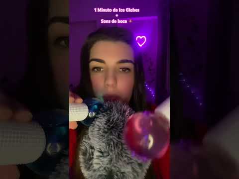 Ice Globs + Sons de boca 👄🩷 #asmr  #mouthsounds #iceglobes #relax #triggersforsleep