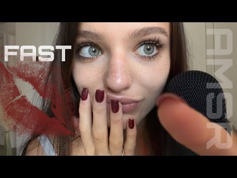 ASMR ☆ Fast Aggressive Kisses & Hand Movements