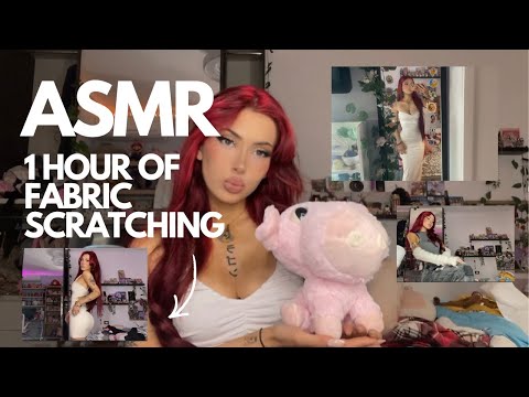 ₊˚⊹♡ ASMR - 1 HOUR OF FABRIC SCRATCHING ✨SPECIAL 10K SUBSCRIBERS💗