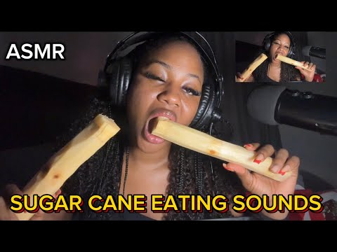 ASMR💫 intensive eating of sugar cane | soothing sounds