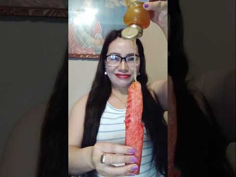 HOW I  SLICE & EAT WATERMELON #shortsfeed #mukbang #eatingshow #everyone #food #eating #asmr #short