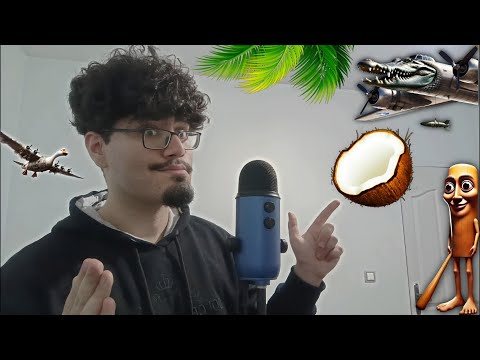 ASMR Coconut Coconut Bombardiro🐊🥥for Sleep & Relaxation