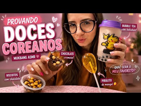 Doces Coreanos: Gastei R$25 e o de R$3 foi MELHOR! 🍬 ASMR