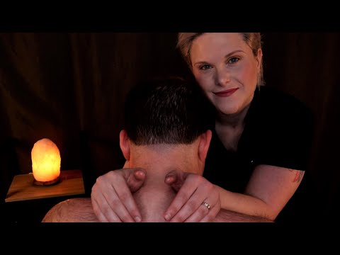 A Professional ASMR Real Person Neck, Shoulder & Scalp Massage