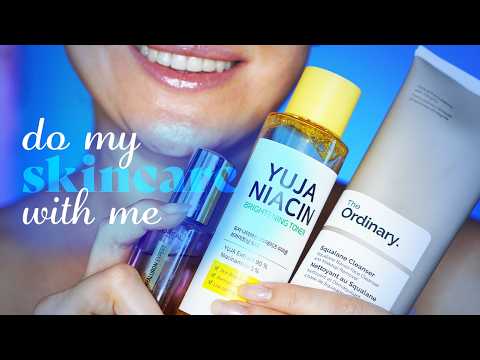 ASMR ~ Do my Skincare & Face Massage with me ~ My Skincare Routine, Layered Sounds