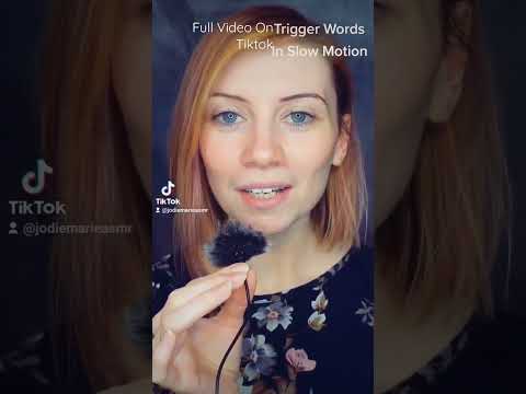 ASMR Trigger Words In Slow Motion