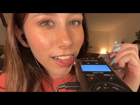 ASMR | TASCAM Mouth Sounds & Mic Brushing 🎙️👄