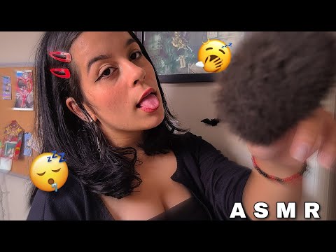 ASMR: OBJETOS ALEATÓRIOS PRA TE DAR SONINHO (+SONS de BOCA e Câmera Brushing) 😴💤👄🖌