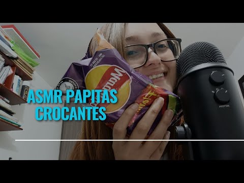 ASMR | MOUTH SOUNDS CON PAPITAS PICANTES (talking)