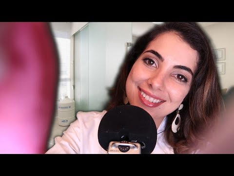 ASMR ROLEPLAY DERMATOLOGISTA - Câmera touching