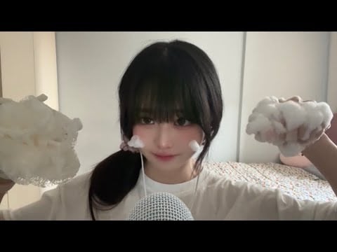 나랑 목욕 놀이할래?💦 | 거품소리 & 손소리 ASMR☁