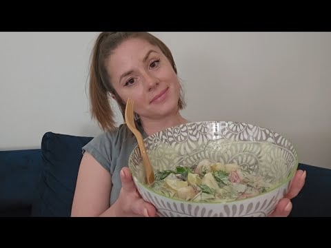 ASMR EATING SOUNDS, CRUNCHY SUMMER SALAD