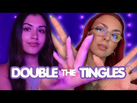 ASMR 😴 2x The Tingles (Hand Movements + Mouth Sounds with Butterfly ASMR)