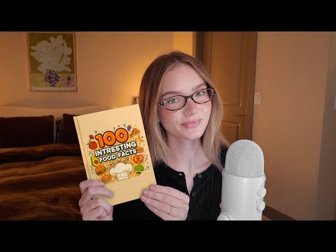 ASMR | reading 100 interesting food facts *whispering*