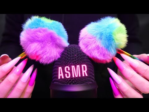 Asmr Intense Mic Brushing , Scratching & Massage | Asmr No Talking for Sleep with Long Nails - 4k